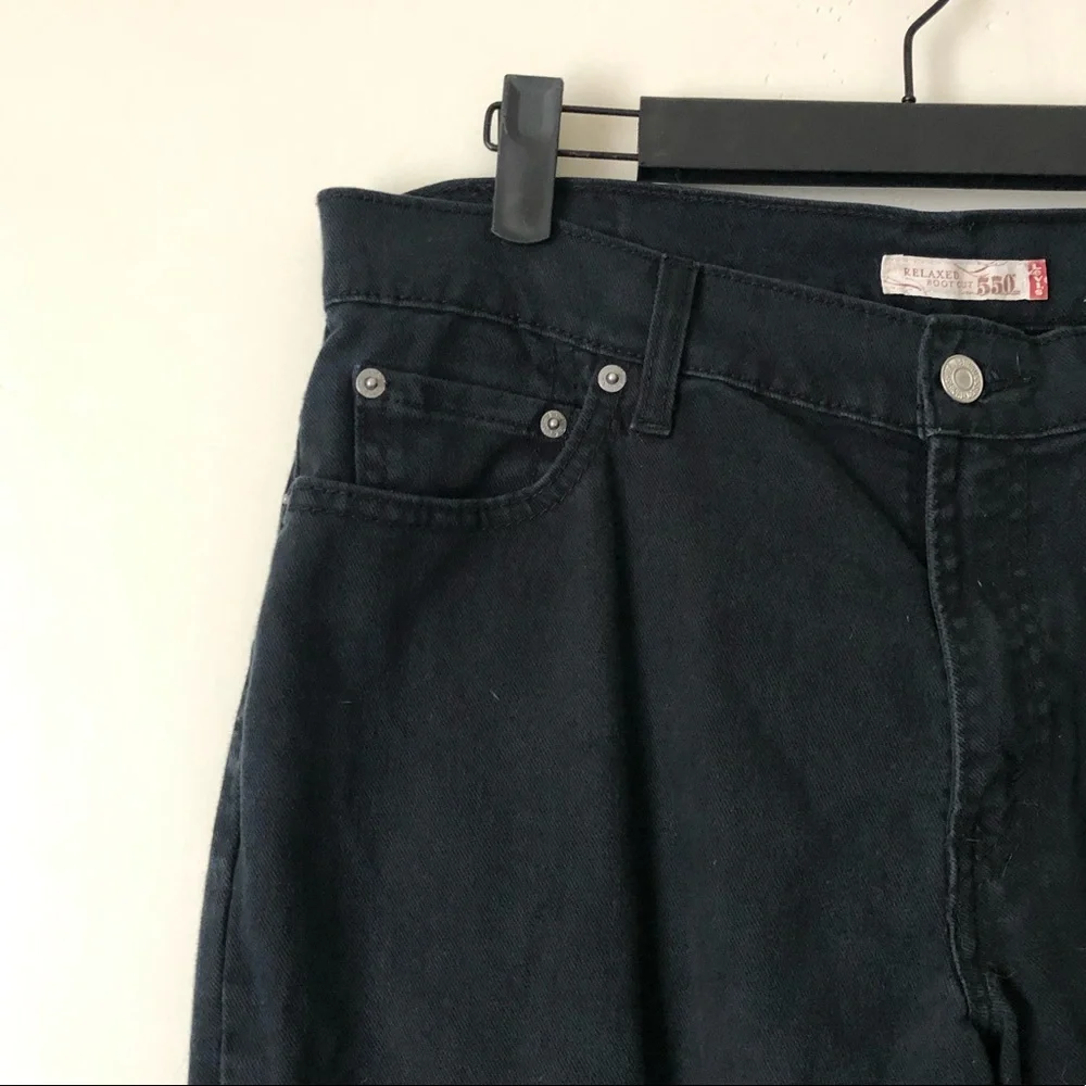 Levi’s 550 Relaxed Boot Cut Black Jeans - Picture 2 of 6